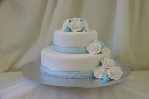 Wedding cakes with cream - photo 5