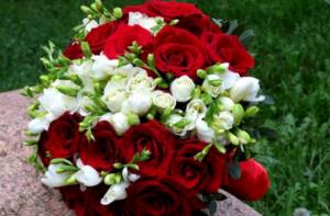 freesia wedding bouquet 8