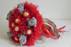 wedding bouquet of soft toys 1