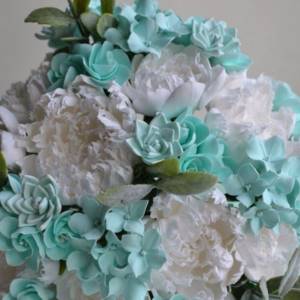 mint wedding bouquet