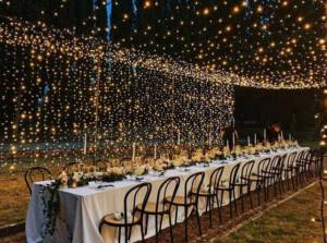 свадебный декор 2021, освещение на свадьбе