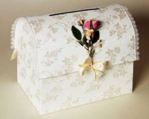 wedding chest with decoration