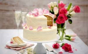 свадебный торт двухъярусный 6