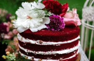 свадебный торт «Красный бархат» 5