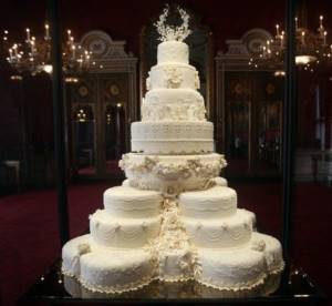 Wedding cake of Prince William and Kate Middleton