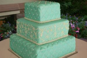 Tiffany wedding cake 3