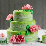 green wedding cake 1