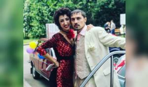 Tatarka FM и Дима Билан на съемках клипа «Пьяная любовь»