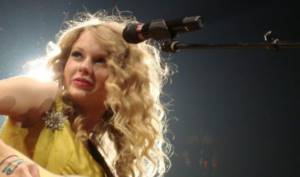 Taylor Swift on tour in support of her album Fearless