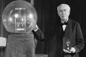 Thomas Edison and the light bulb