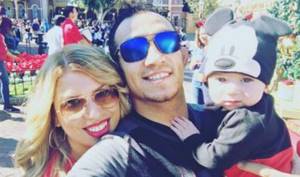 Tony with his wife and son