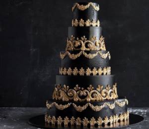 Торт для готической свадьбы
