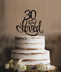 Торт на жемчужную свадьбу (30 лет)
