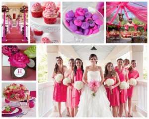 Decorating your pink wedding. Photo from the site https://www.prosvadby.com 