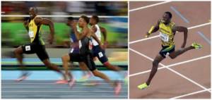 Usain Bolt in competition