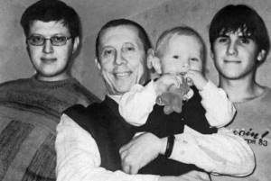 Valery Zolotukhin with his sons