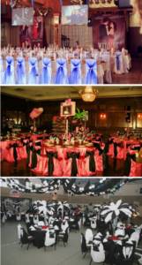 options for decorating a wedding hall in gangster style