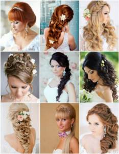 Options for wedding hairstyles for long hair