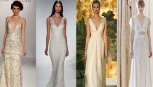 Evening dresses for a wedding for the bride: simple, lace, and a fishnet silhouette, for plus size ones, blue, white, pink. Photos of fashionable options 