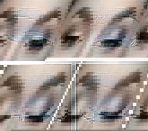 evening makeup for gray eyes step by step photo