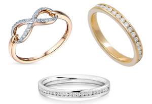 Types of jewelry rings - eternity rings