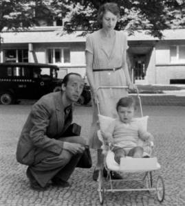 Vladimir Nabokov with Vera and son Dima
