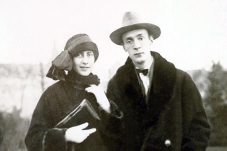 Vladimir Nabokov with his wife Vera in his youth