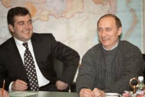 Владимир Путин и Дмитрий Медведев в начале 2000-х