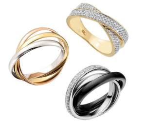 All types of jewelry rings - Trinity