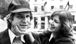 Harrison Ford was still married while dating Carrie Fisher.