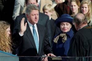 Bill Clinton&#39;s second inauguration occurred shortly before the Lewinsky scandal.
