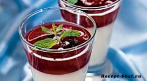 Berry-yogurt jelly