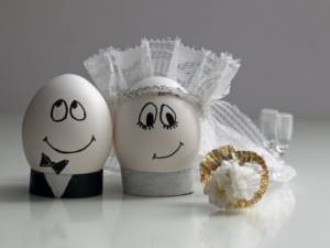 eggs, humor, wedding