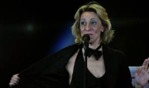 Yulia Rutberg in the cabaret play “All This Vanity”