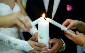 зажигание семейного очага на свадьбе