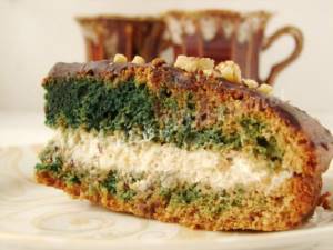 зелёный торт без красителя