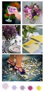 Желто-фиолетовая свадьба