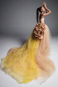 Vera Wang yellow wedding dress