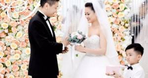 bride and groom in Korea