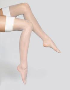 Women&#39;s white stockings