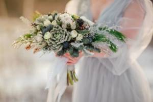 Winter bouquet for the bride