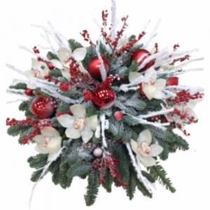 winter bouquet made of natural material