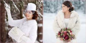 Winter image of the newlywed