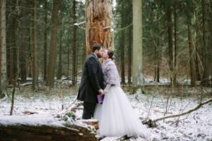 зимняя свадьба на природе