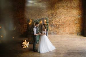 Winter wedding in a loft