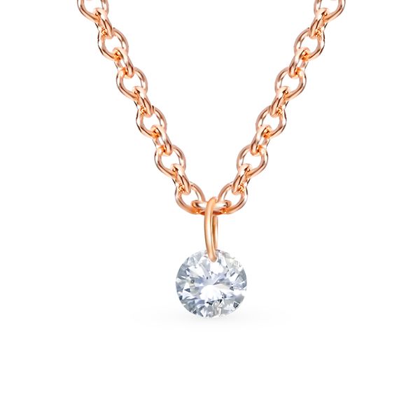 Gold necklace with sunlight diamonds